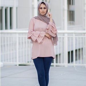 Alma Ruffle-Sleeve Top